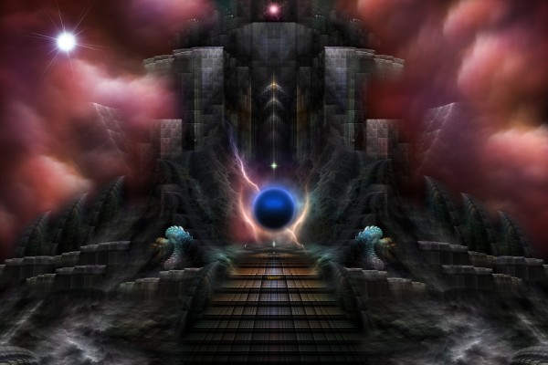 The Realm Of Osphilium Fantasy Landscape Fractal Composition by xzendor7